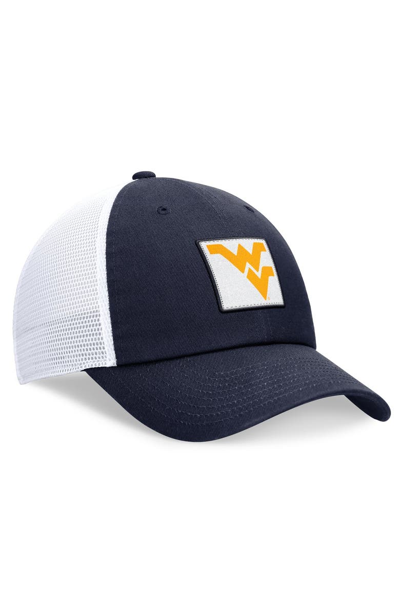 Nike Men's Nike Navy/White West Virginia Mountaineers Primetime Club Trucker Adjustable Hat, Alternate, color, Navy