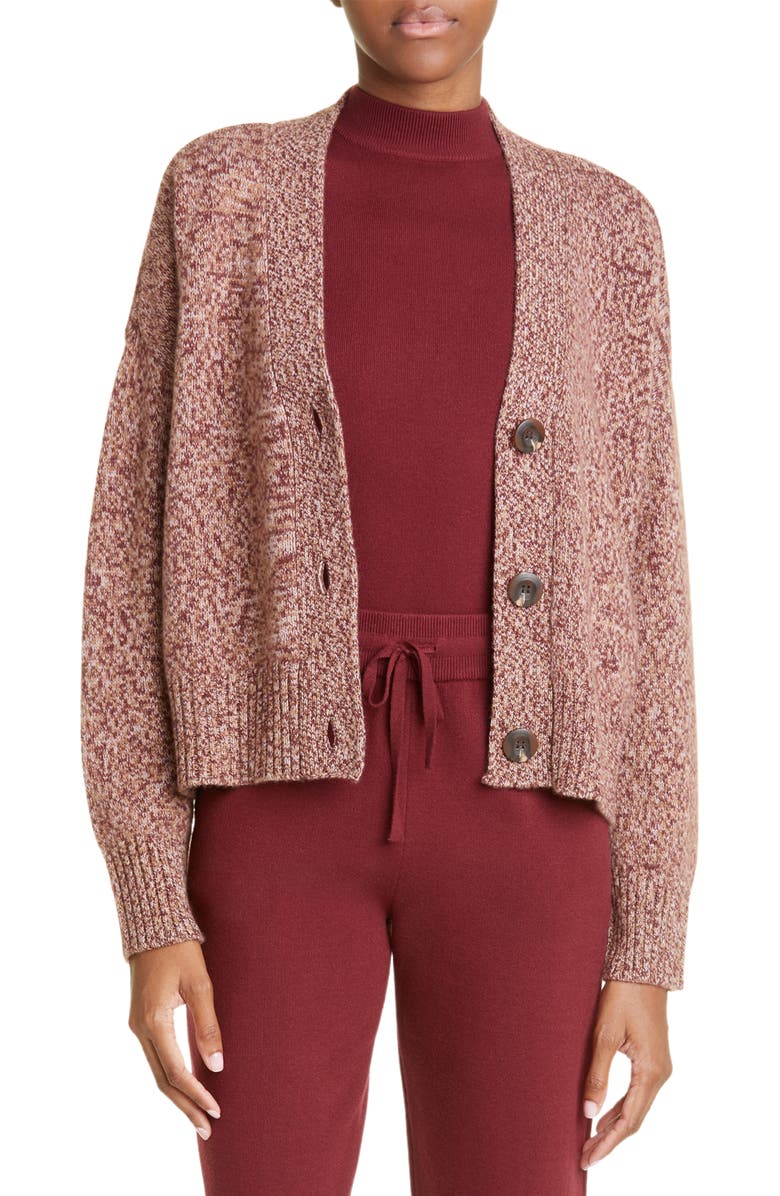 Monrow Marled Oversize Cardigan, Main, color, 