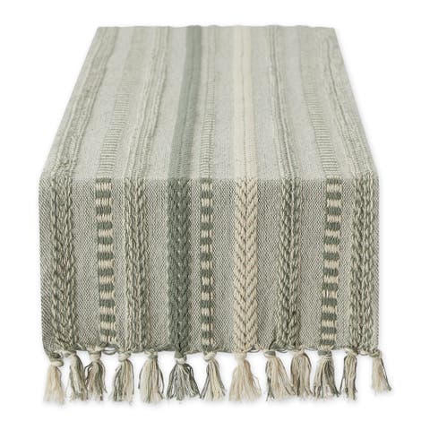 Braided Stripe Jacquard Table Runner