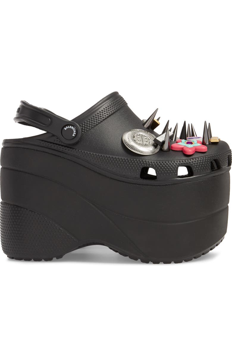 Balenciaga Foam Embellished Platform Clog, Alternate, color,