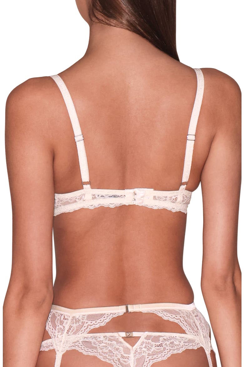 Bianca Lace Underwire Balconette Bra, Alternate, color, BUTTERCUP