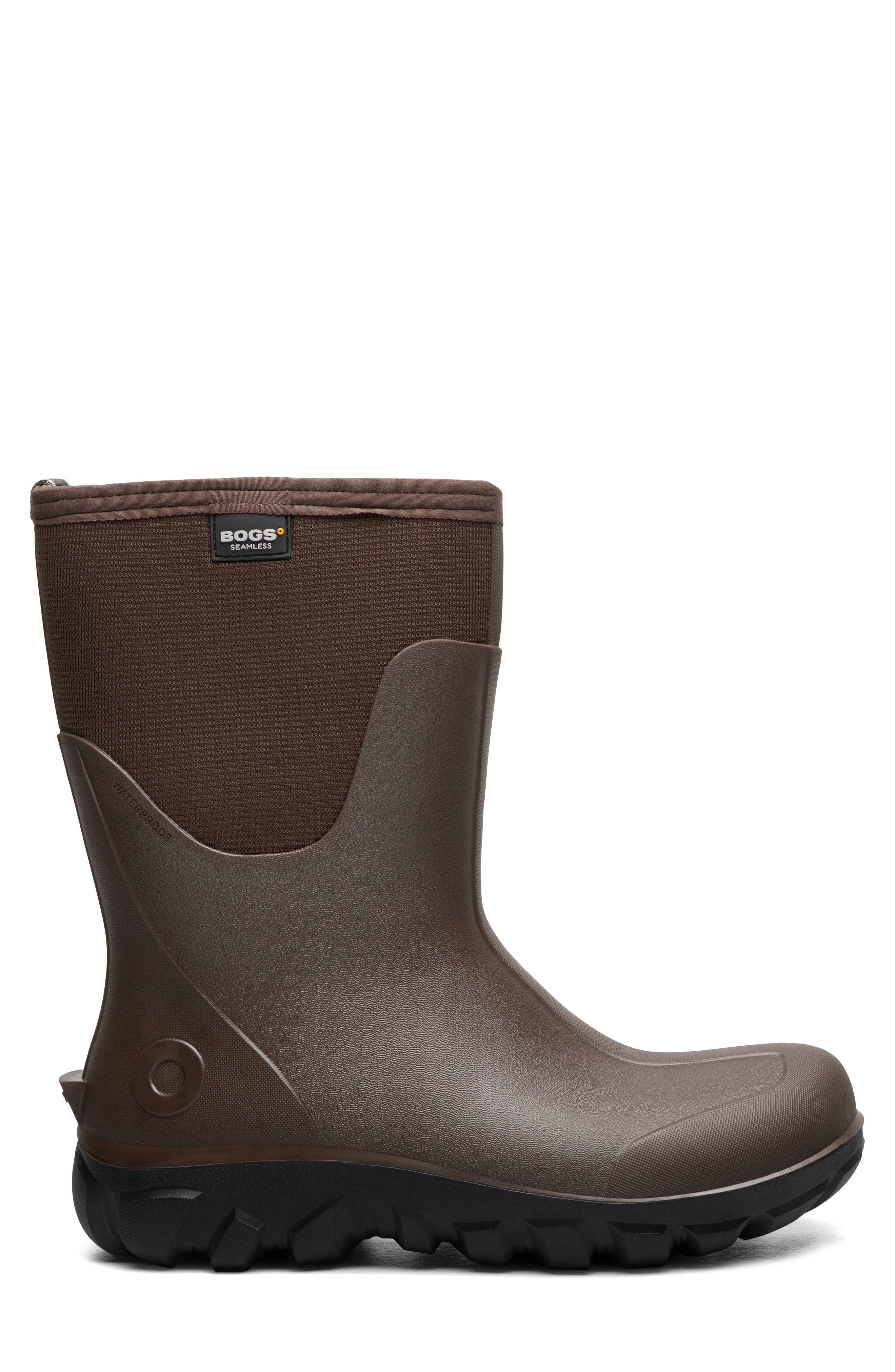 Bogs Classic Seamless Mid Waterproof Boot, Alternate, color, Brown
