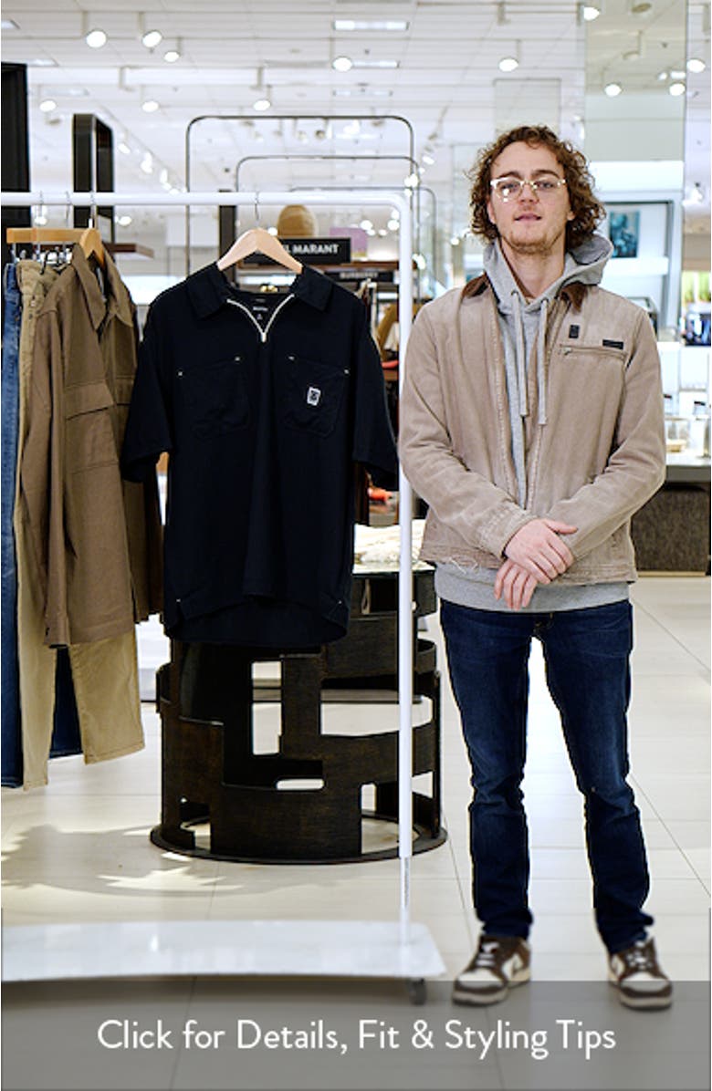 Journey Water Resistant Short Sleeve Half Zip Popover Shirt, sales video thumbnail