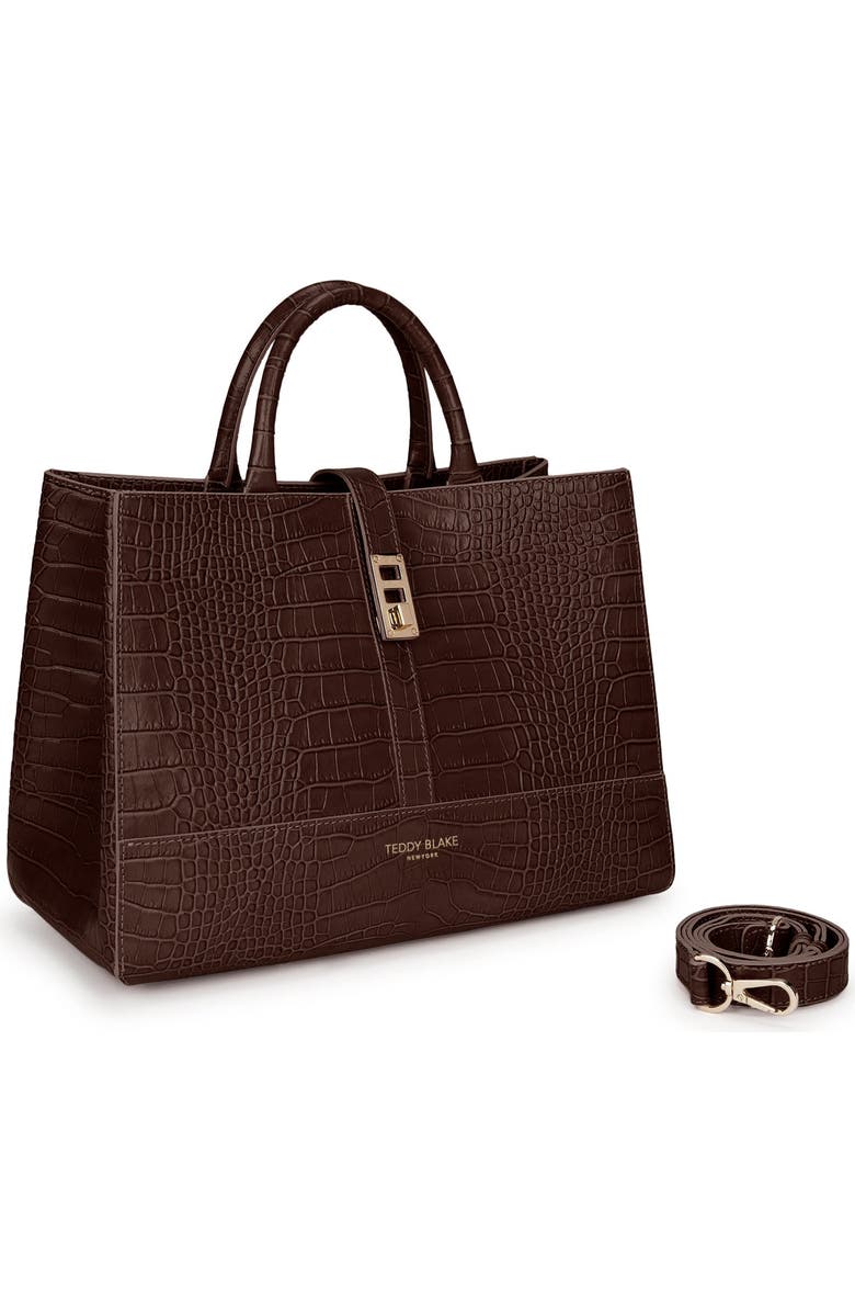 Teddy Blake Lola Croco 12", Alternate, color, Brown