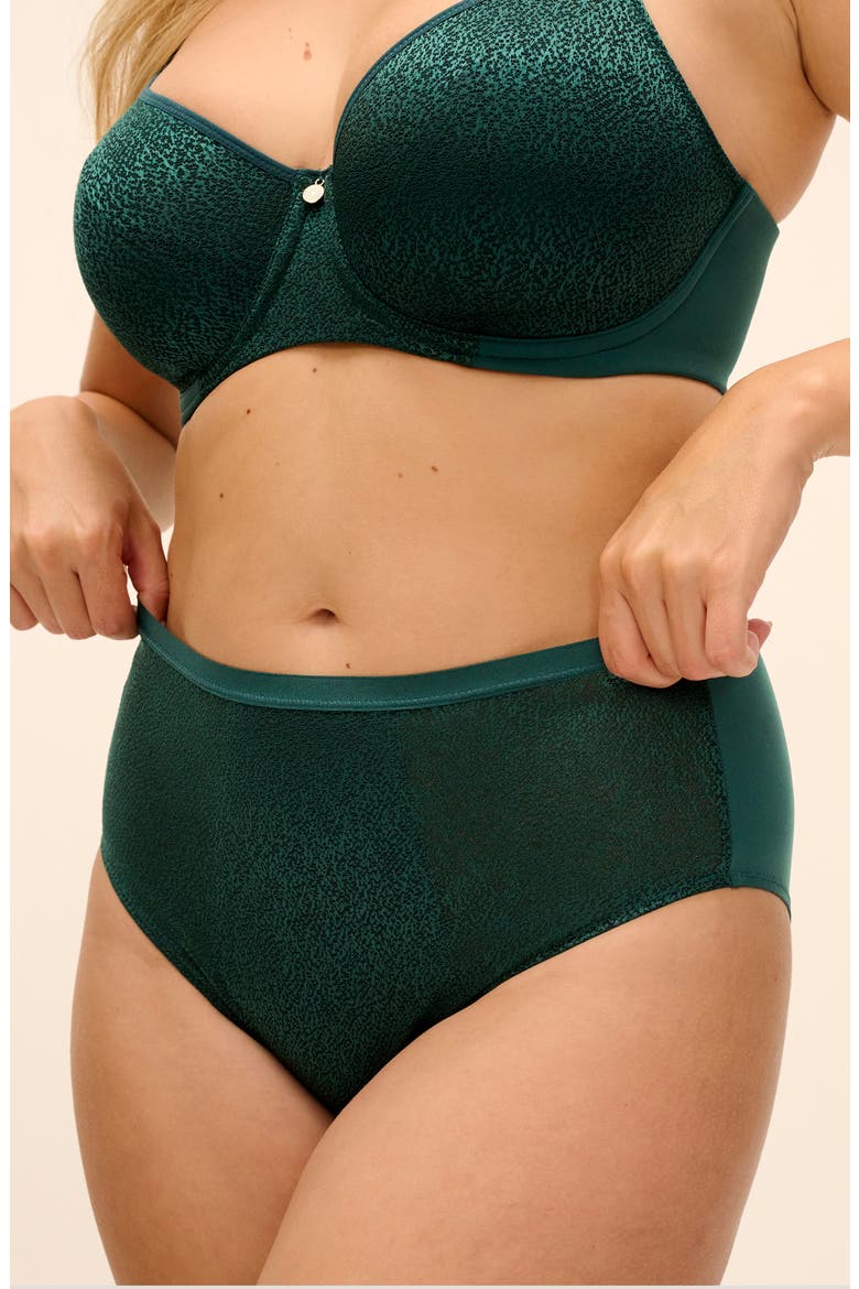 Demure Underwire Molded Bra, Alternate, color, FOREST GREEN