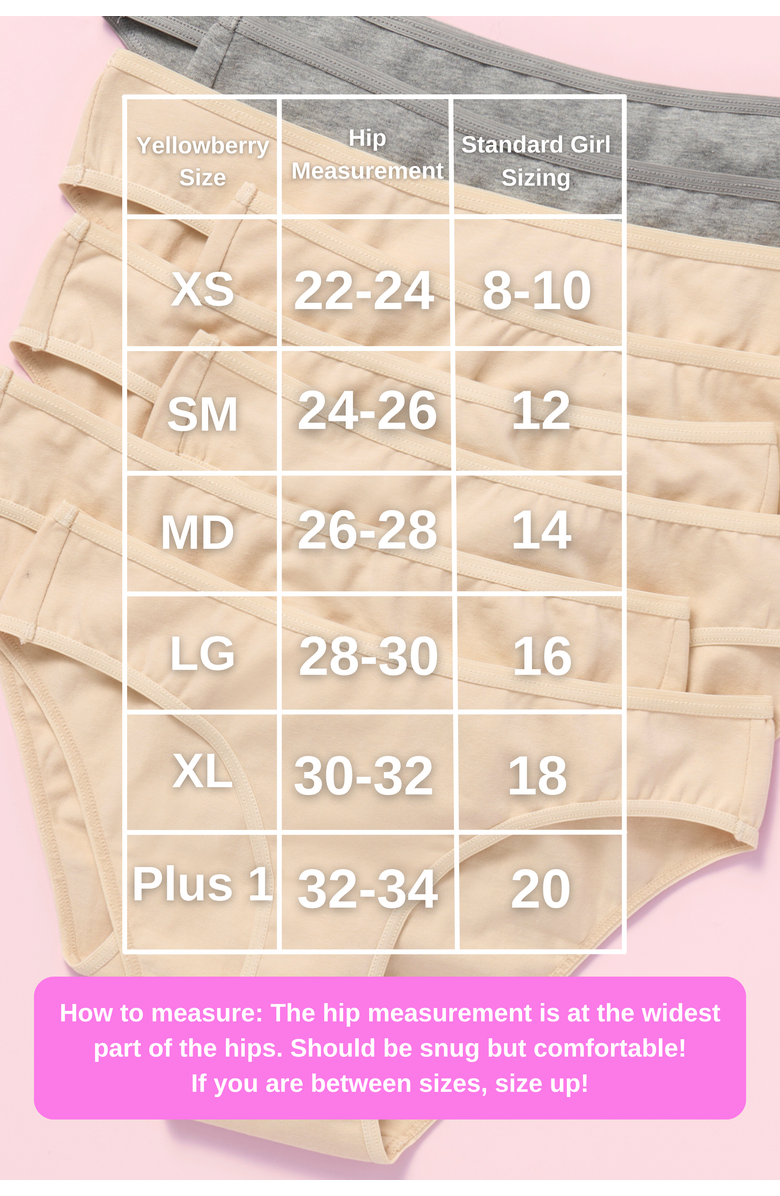 Yellowberry Sunny Cotton Underwear 8PK, Alternate, color, Gray Doe