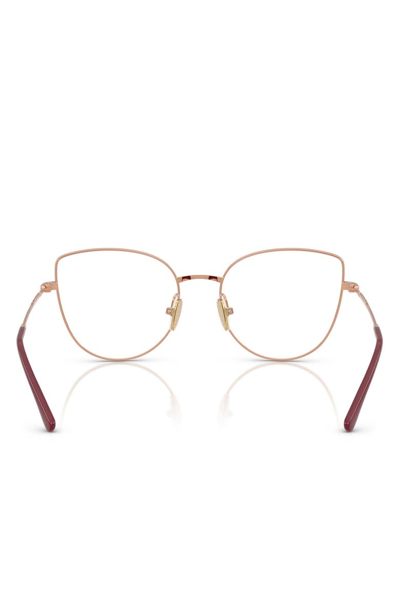VOGUE 53mm Cat Eye Optical Glasses, Alternate, color, Bordeaux