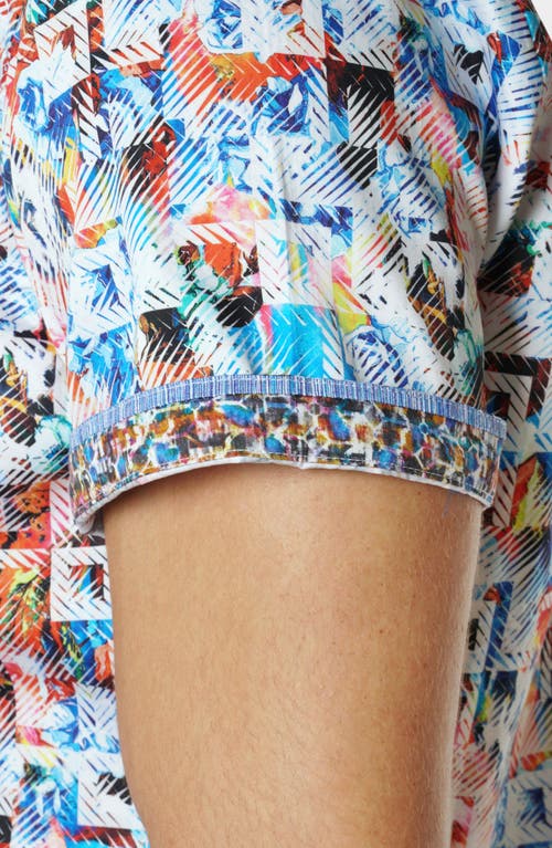 ROBERT GRAHAM ROBERT GRAHAM ABSTRACT PRINT BUTTON-UP SHIRT 