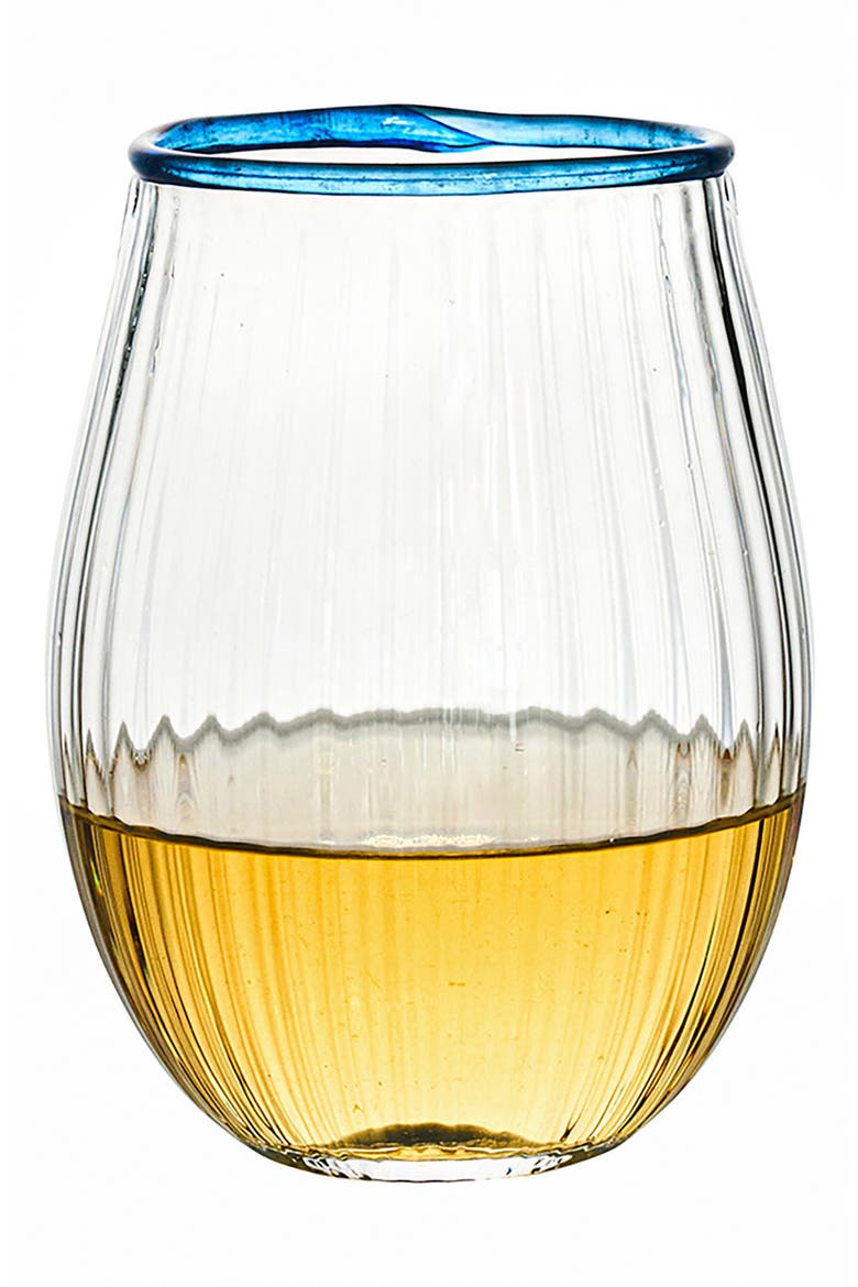 Nell Stemless Wine Glass, Alternate, color, CHAMBRAY