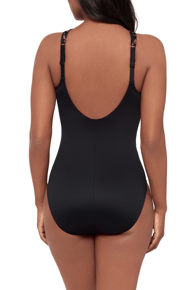 Costa D'Oro Aphrodite One-Piece Swimsuit, Alternate, color, BLACK