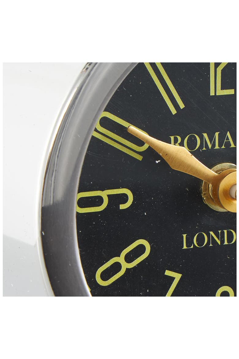 Modern Stainless Steel Clock, Alternate, color, SILVER