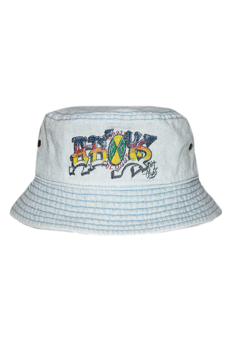 Cross Colours BBOYZ Denim Bucket Hat, Main, color, Ice Blue