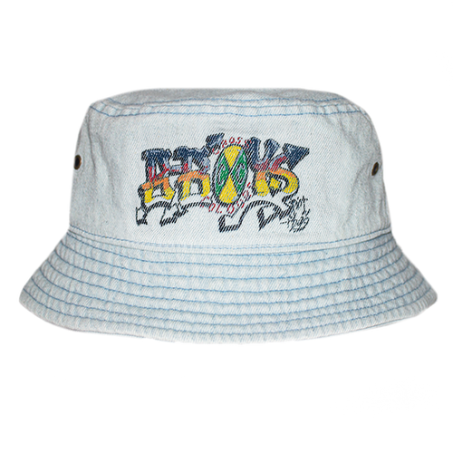 Cross Colours BBOYZ Denim Bucket Hat in Ice Blue  product