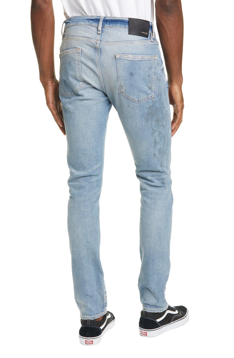 Ovadia Ripped Skinny Fit Jeans, Alternate, color, 