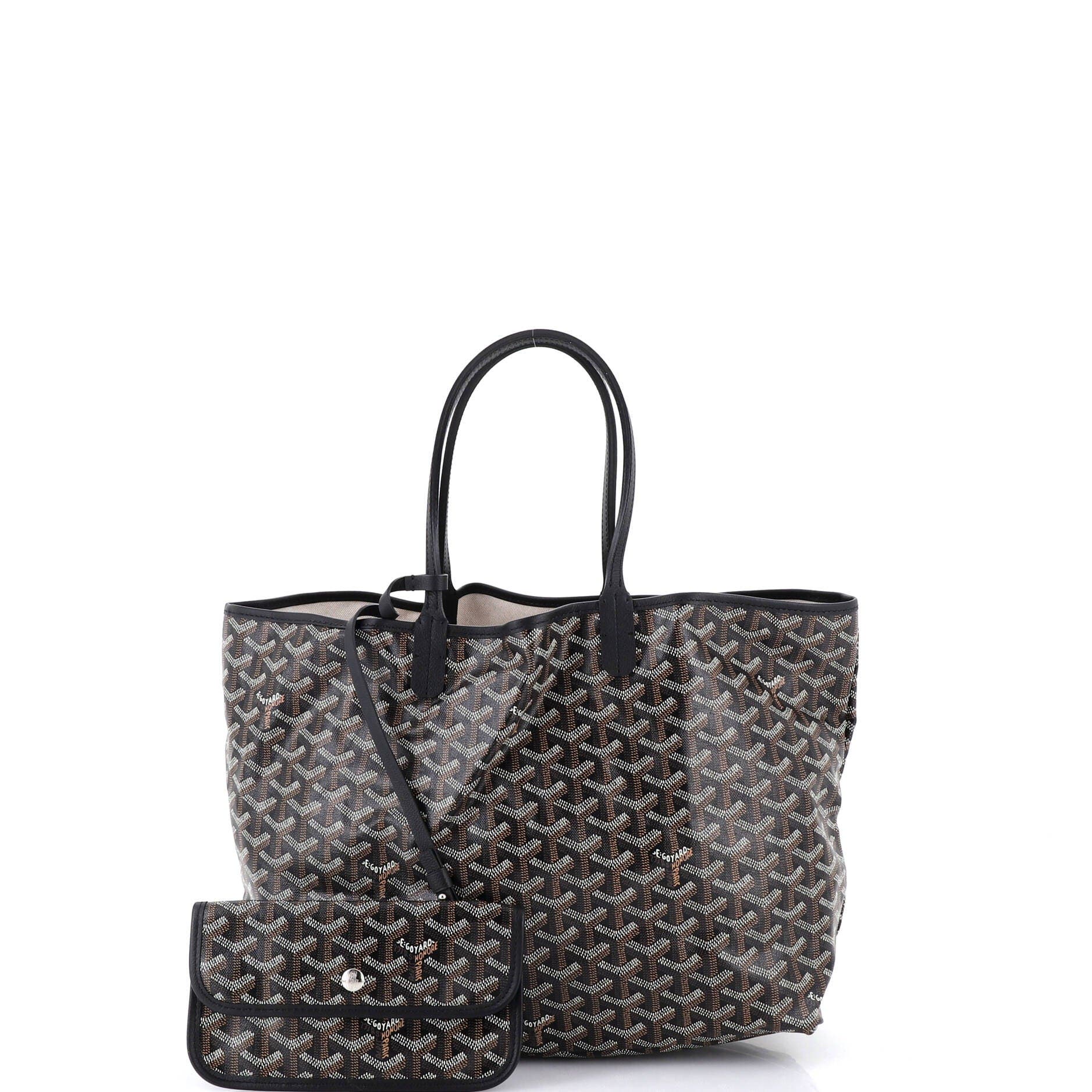 Pre-Owned Goyard Saint Louis Tote Coated Canvas PM, Alternate, color, Black