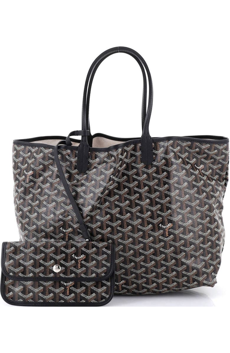 Pre-Owned Goyard Saint Louis Tote Coated Canvas PM, Alternate, color, Black