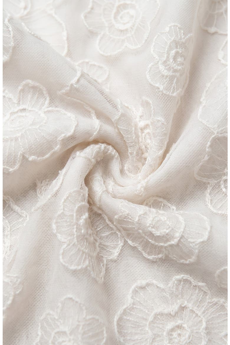 Embroidered Floral Halter Top, Alternate, color, Ivory