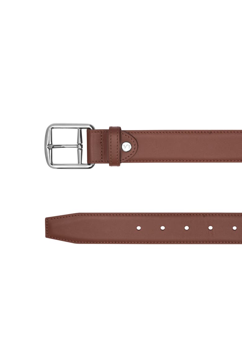 Le Désirable Leather Belt, Alternate, color, Havana