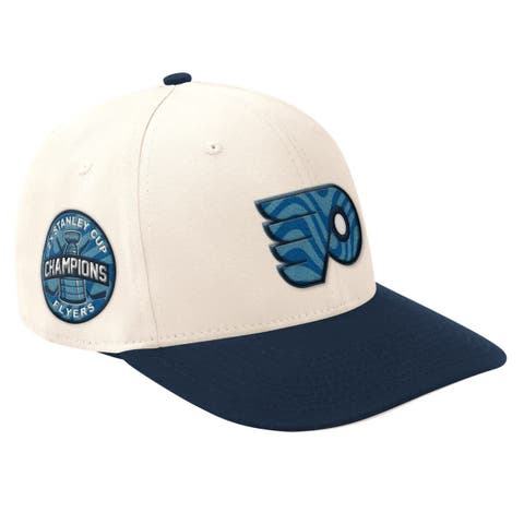 Men's Starter  Cream/Navy Philadelphia Flyers Blue Wave Classic Adjustable Hat
