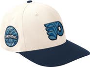 STARTER Men's Starter  Cream/Navy Philadelphia Flyers Blue Wave Classic Adjustable Hat