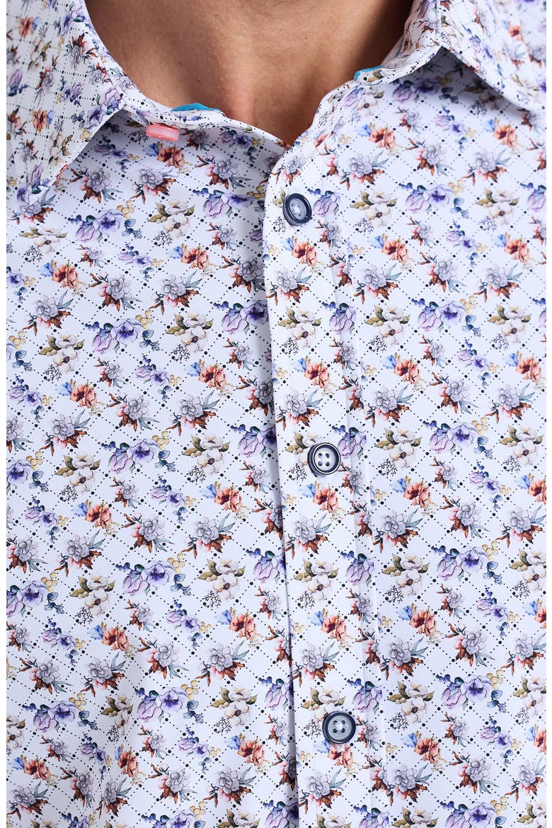 Brauxhall Knit Button-Up Shirt, Alternate, color, WHITE MULTI