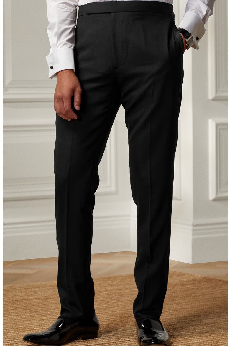 Gregory Wool Barathea Tuxedo, Alternate, color, BLACK