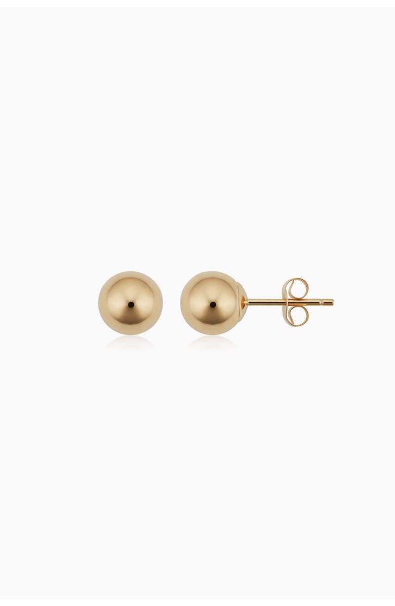 Oradina 18K Yellow Gold Have A Ball Stud Earrings, Alternate, color, 