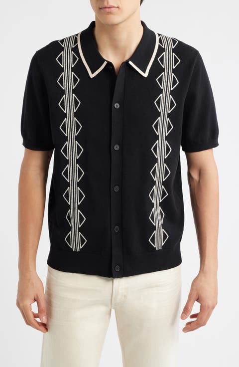 Tellaro Short Sleeve Retro Embroidered Shirt