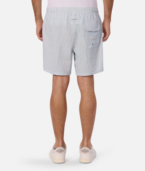 Industrie Australia The Coressia Swim Trunk In Blue White