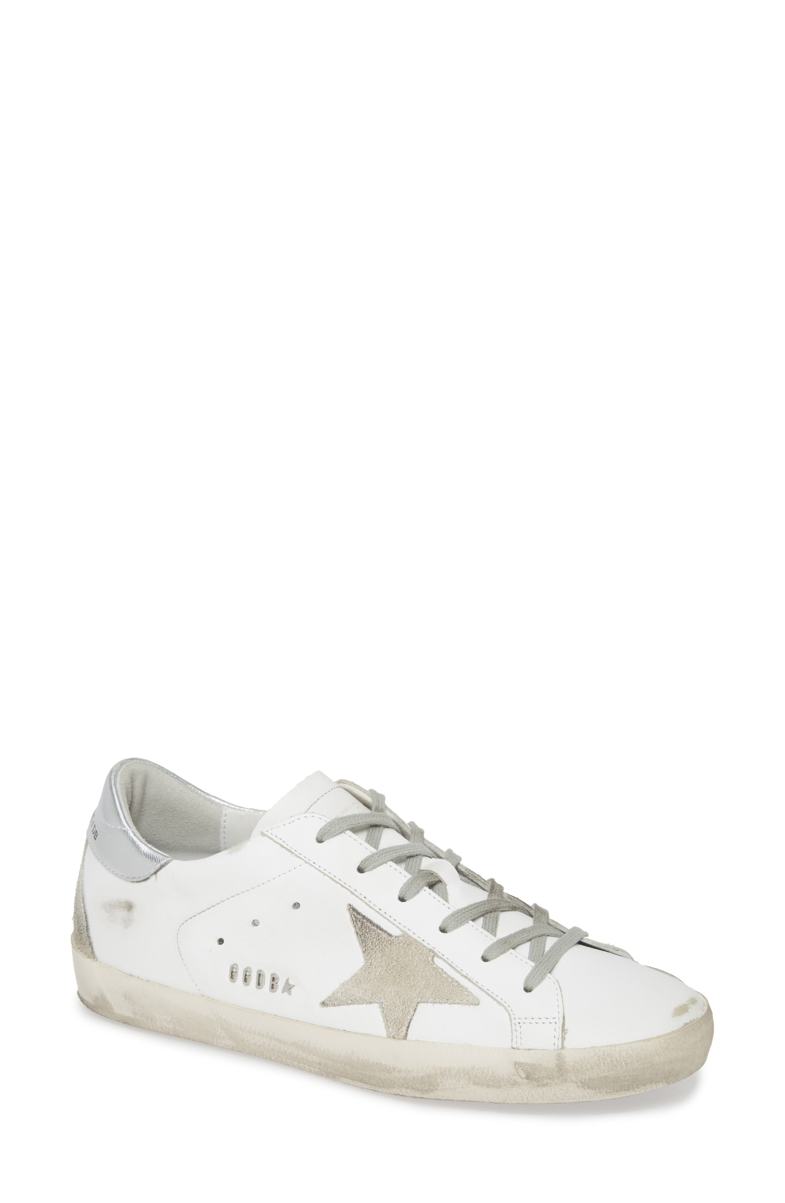 Superstar Low Top Sneaker, Main, color, WHITE/ SILVER