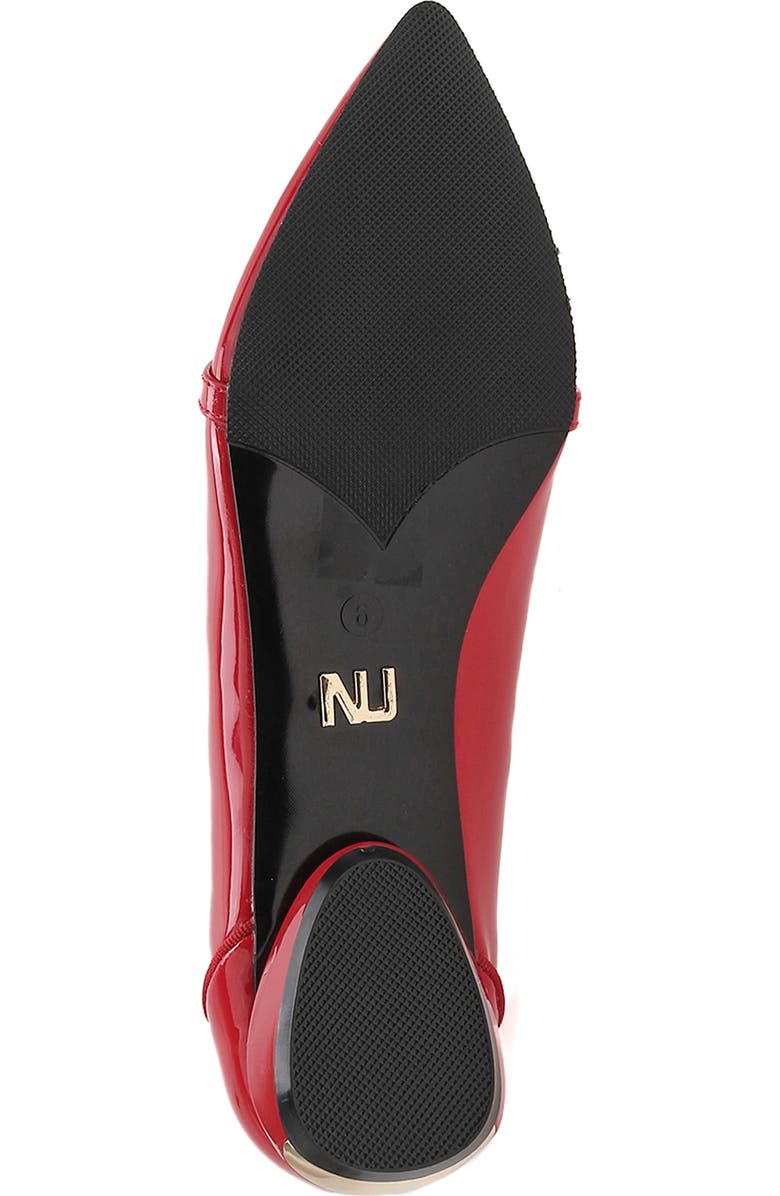 NINETY UNION Mira Pointed Toe Flat, Alternate, color, Red