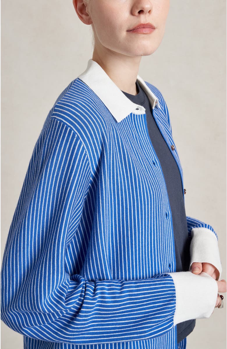 La Ligne Casper Shirt, Alternate, color, Cobalt/Ivory