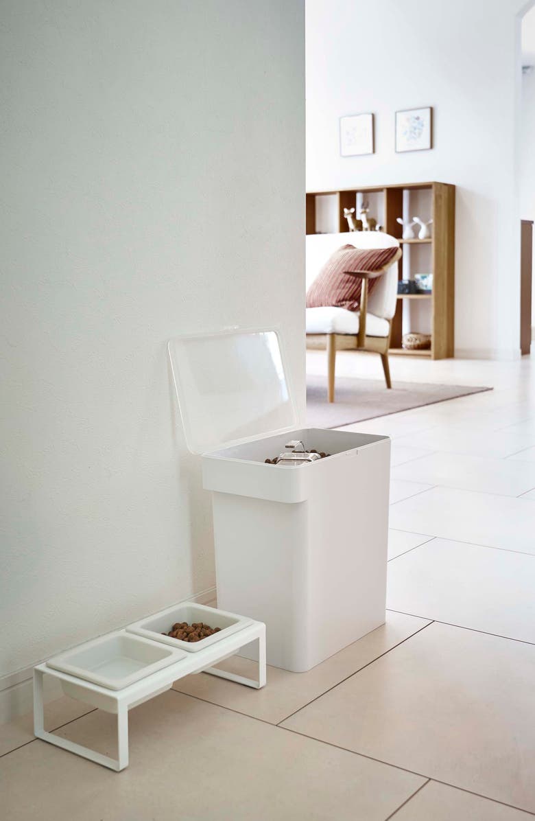 Yamazaki Large Airtight Pet Food Storage Container, Alternate, color, White