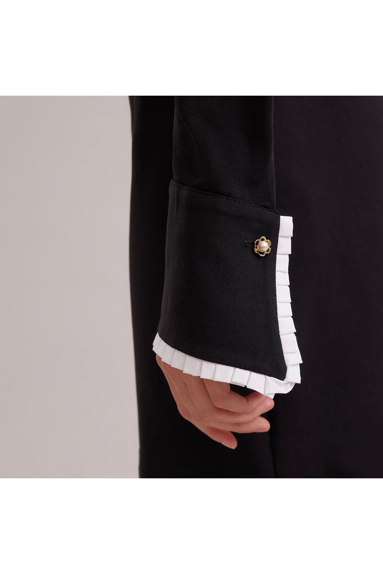 Estampe Dress, Alternate, color, Black