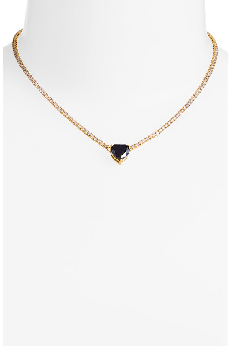 x Netflix SFGE Evil Love Tennis Necklace, Alternate, color, BLACK
