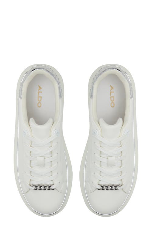 Aldo Merrick Platform Sneaker In White
