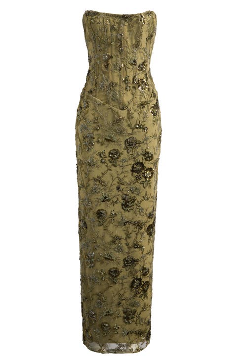 Anisa Hand Beaded Gown