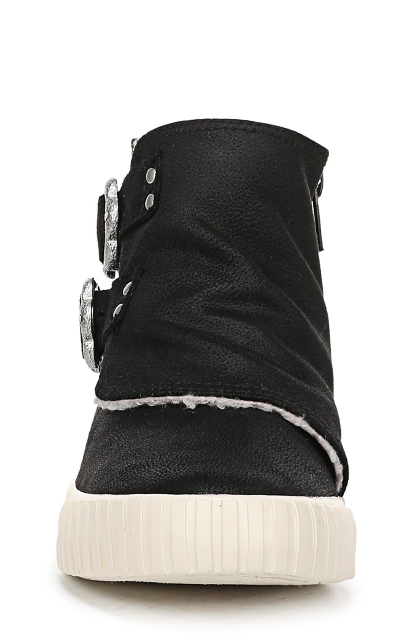 Kids' Whisker Faux Shearling Lined Boot, Alternate, color, BLACK FAUX LEATHER