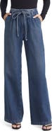 AG Deven High Waist Drawstring Wide Leg Nonstretch Jeans