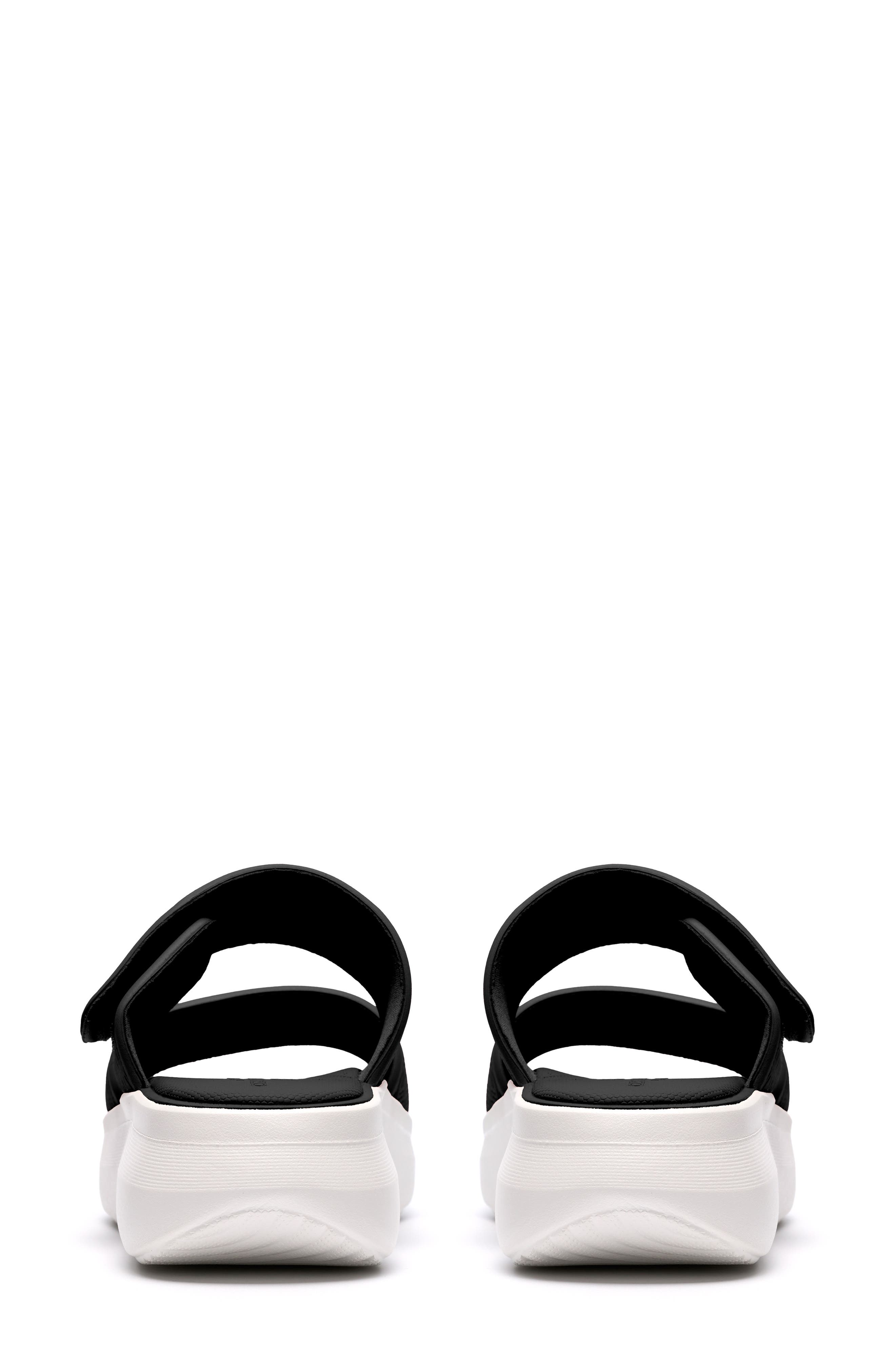 Clarks<sup>®</sup> Solevana Star Platform Slide Sandal, Alternate, color, Black