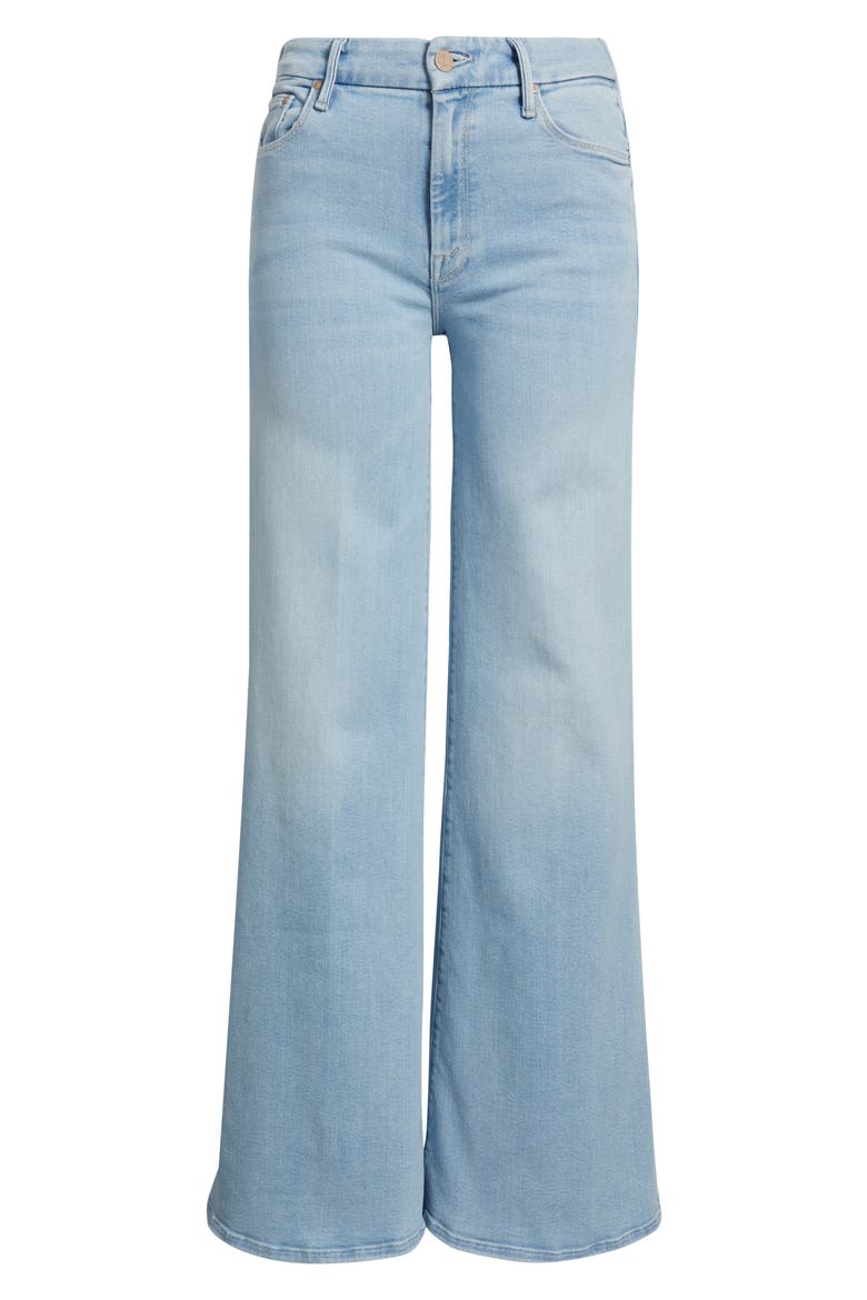 The Roller Sneak Wide Legs Jeans, Alternate, color, BALL IS IN YOUR COURT