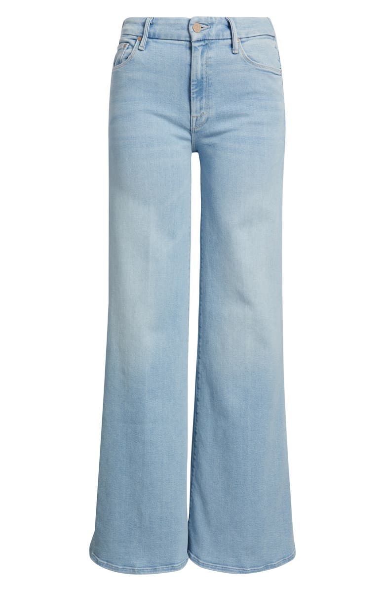 MOTHER The Roller Sneak Wide Legs Jeans, Alternate, color, Ball Is In Your Court