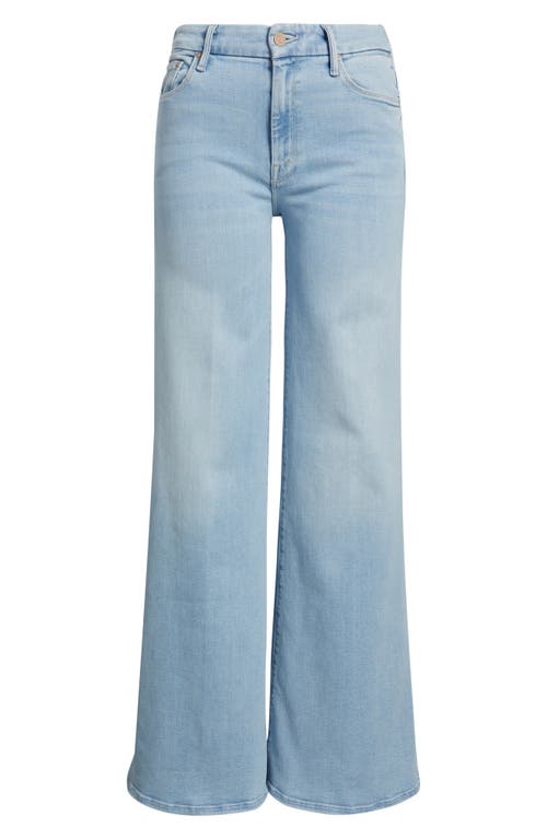 Mother The Roller Sneak Wide Legs Jeans In Ball Is In Your Court