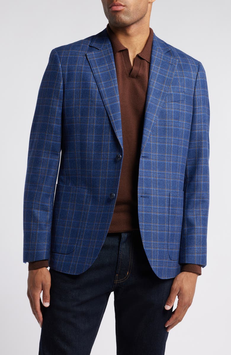 Nordstrom Mazara Plaid Wool Sport Coat, Main, color,