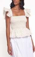 Petal & Pup Remira Smocked Ruffle Top