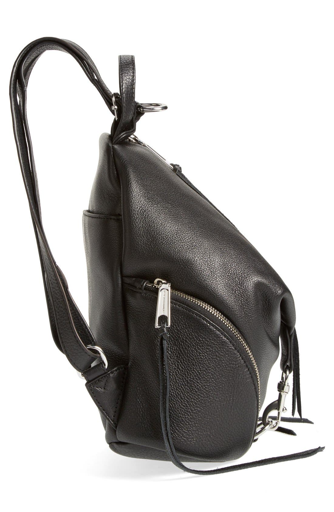 Medium Julian Backpack, Alternate, color, BLACK/ SILVER HRDWR