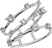LANA 14K Gold Solo 3-Band Diamond Ring