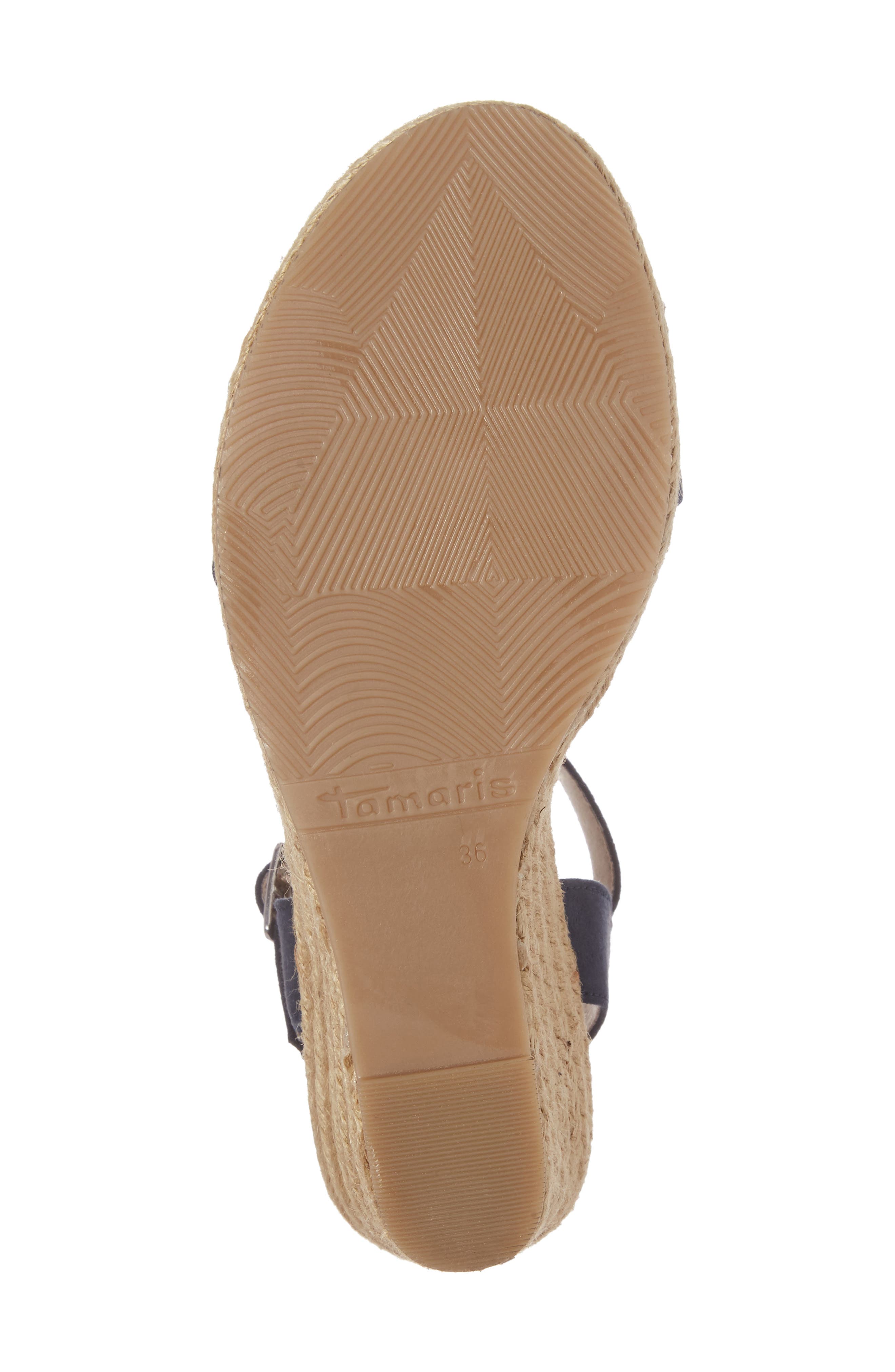 Livia Espadrille Wedge Sandal, Alternate, color, NAVY