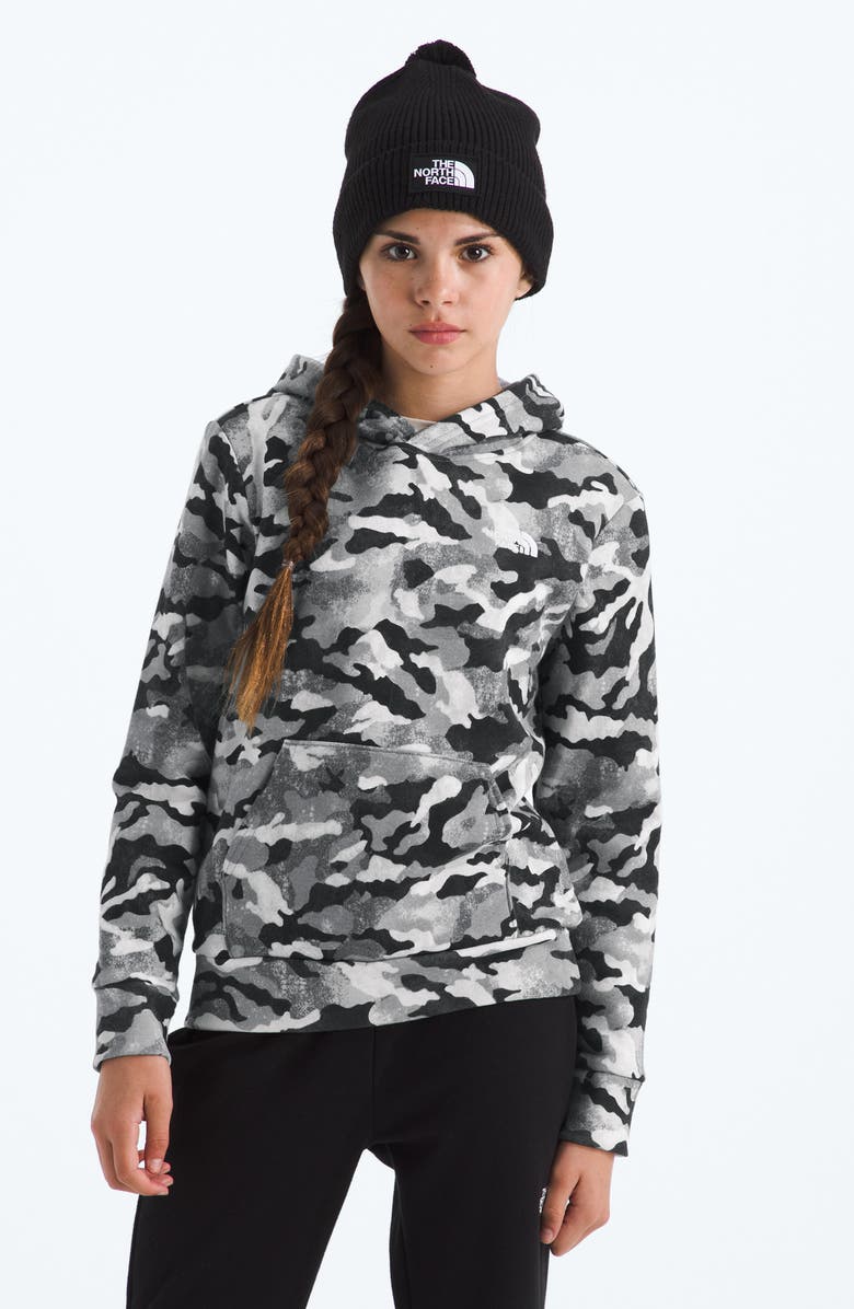 The North Face Kids' Teen Evolution Cotton Blend Terry Fleece, Alternate, color, Smoked Pearl Tnf Camo