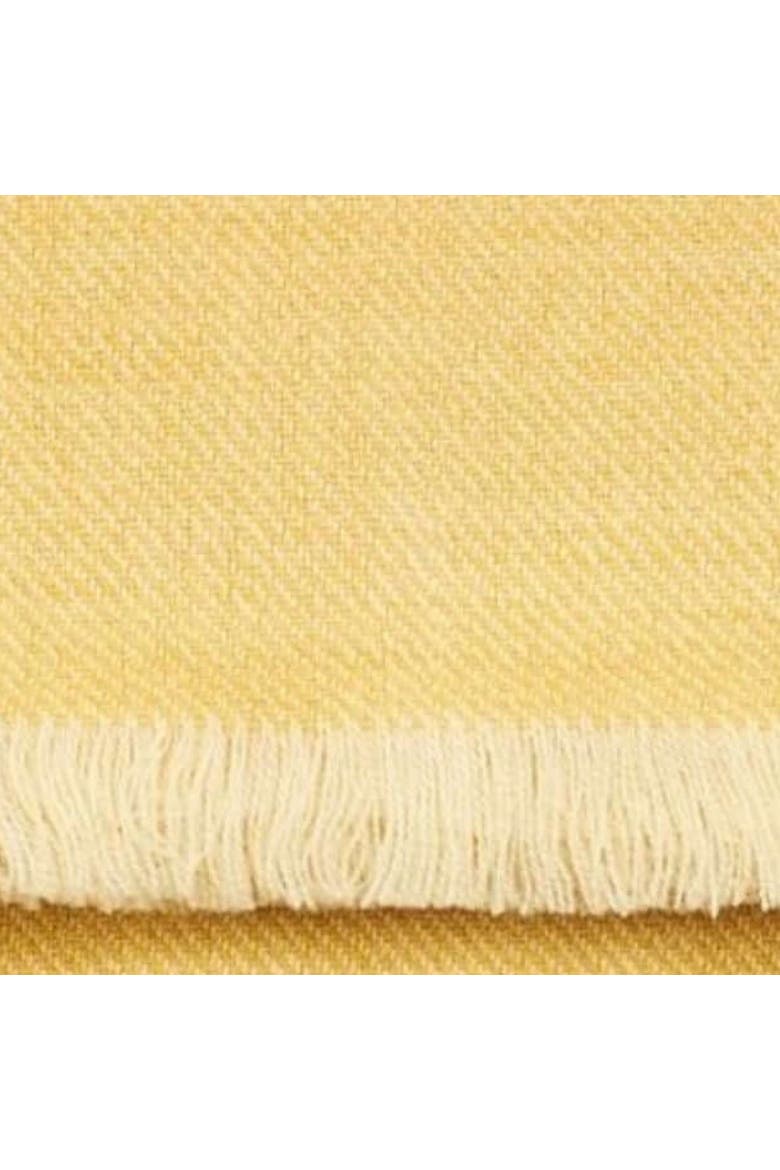 Boro Handwoven Merino Throw, Alternate, color, Dandelion Yellow